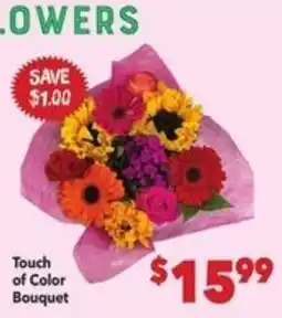 Vallarta Supermarkets Touch of Color Bouquet offer
