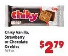 Vallarta Supermarkets Chiky Vanilla, Strawberry or Chocolate Cookies offer