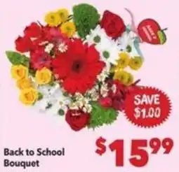 Vallarta Supermarkets Back to School Bouquet offer