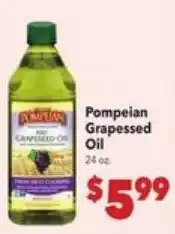 Vallarta Supermarkets Pompeian grapessed oil offer
