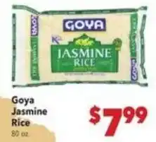 Vallarta Supermarkets Goya Jasmine Rice offer