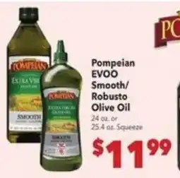 Vallarta Supermarkets Pompeian EVOO Smooth/Robusto Olive Oil offer