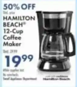 Boscov's Hamilton Beach 12-Cup Coffee Maker offer