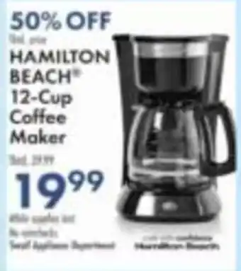 Boscov's Hamilton Beach 12-Cup Coffee Maker offer