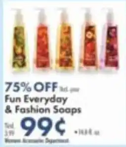 Boscov's Fun Everyday & Fashion Soaps offer