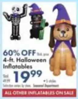 Boscov's 4-ft. Halloween Inflatables offer
