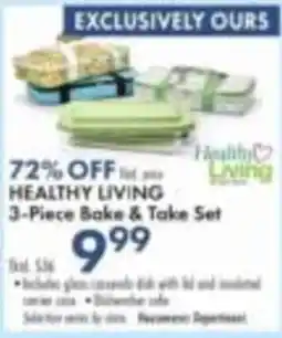 Boscov's Healthy Living 3-Piece Bake & Take Set offer