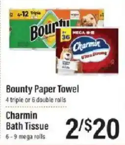 Lowes Foods Bounty paper towel offer