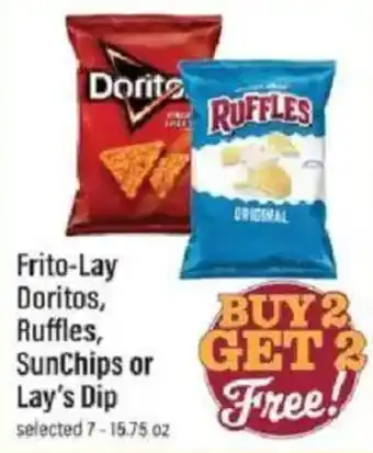 Frito-Lay Doritos, Ruffles, SunChips or Lay's Dip