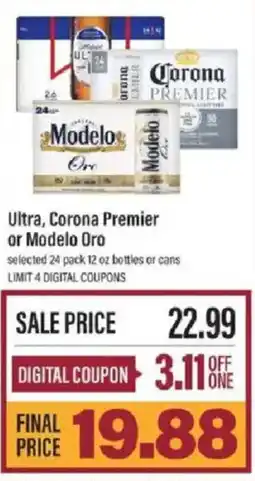 Lowes Foods Ultra, Corona Premier or Modelo Oro offer