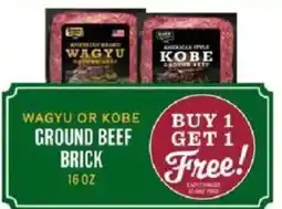 Lowes Foods Wagyu or Kobe Ground Beef Brick offer