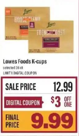 Lowes Foods Lowes Foods K-cups offer