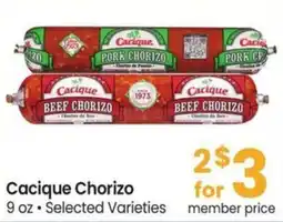 Safeway Cacique Chorizo offer