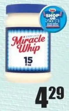 Times Supermarkets Miracle Whip offer