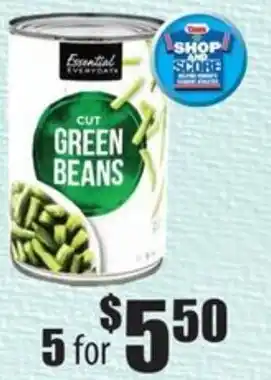 Essential Everyday cut green beans