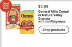 Walgreens General Mills Cereal or Nature Valley Granola offer