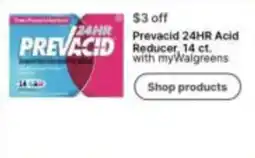 Walgreens Prevacid 24hr acid reducer offer