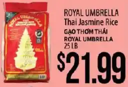 Hmart Royal umbrella thai jasmine rice offer