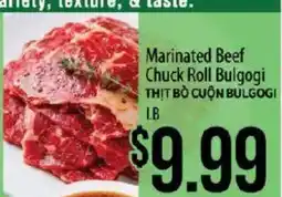 Hmart Marinated Beef Chuck Roll Bulgogi offer