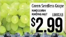 Hmart Green Seedless Grape offer