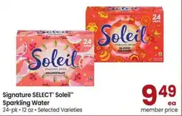Safeway Signature SELECT Soleil Sparkling Water offer