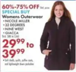 Boscov's Womens Outerwear offer
