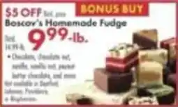 Boscov's Boscov's Homemade Fudge offer