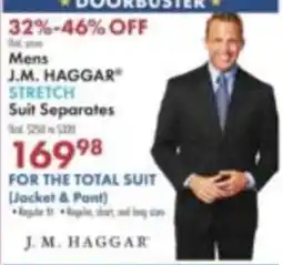Boscov's J.M. Haggard stretch suit separates offer
