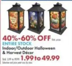 Boscov's Indoor/Outdoor Halloween & Harvest DΓ©cor offer