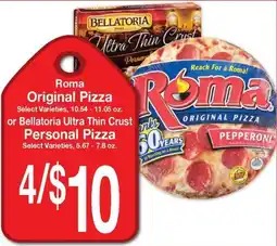Super Saver Roma original pizza offer