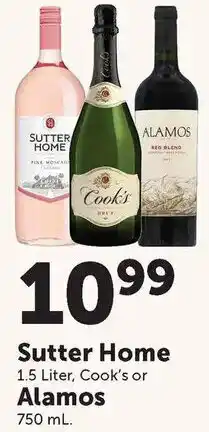 Food City Sutter Home, Cook's or Alamos offer