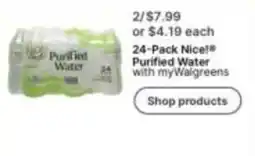 Walgreens Nice! Purified Water offer