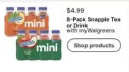 Walgreens Snapple Tea or Drink offer