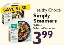 Festival Foods Healthy Choice Simply Steamers offer