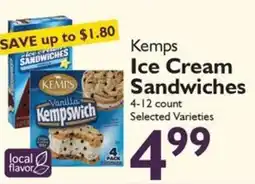 Festival Foods Kemps Ice Cream Sandwiches offer