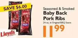 Festival Foods Lloyds Seasoned & Smoked Baby Back Pork Ribs offer