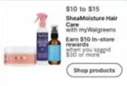 Walgreens SheaMoisture Hair Care with myWalgreens offer