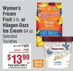 Smart & Final Wyman's frozen fruit or Häagen-Dazs ice cream offer