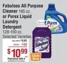 Smart & Final Fabuloso All Purpose Cleaner or Purex Liquid Laundry Detergent offer