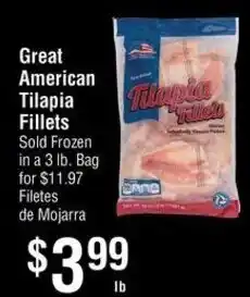 Smart & Final Great American Tilapia Fillets offer