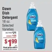 Smart & Final Dawn dish detergent offer