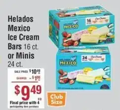 Smart & Final Helados Mexico Ice Cream Bars or Minis offer