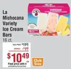 Smart & Final La Michicana ice cream bars offer