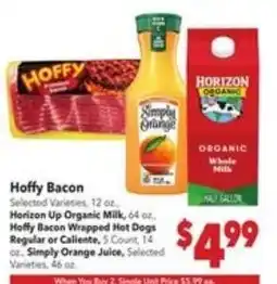 Vallarta Supermarkets Hoffy Bacon offer
