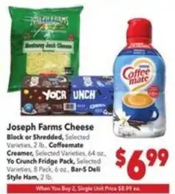 Vallarta Supermarkets Joseph Farms Cheese offer