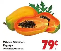 Vallarta Supermarkets Whole Mexican Papaya offer