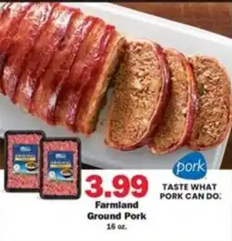 Schnucks Farmland Ground Pork offer