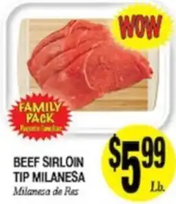 Arlan's Market Beef Sirloin Tip Milanesa offer