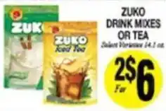 Arlan's Market Zuko drink mixes or tea offer
