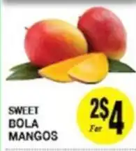 Arlan's Market Sweet bola mangos offer